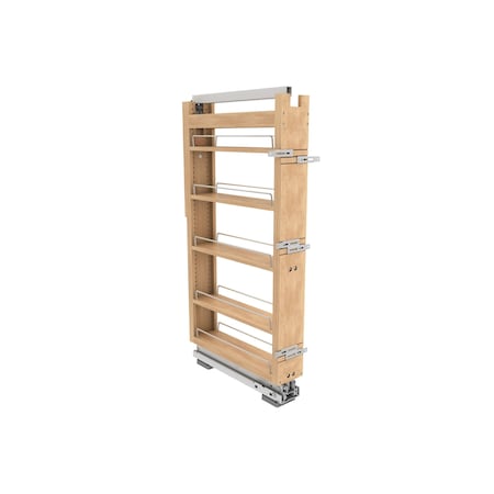 Rev-A-Shelf Maple Veneer, Light Brown, 5 in W, 43.65 in H, 23.67 in L, Light Brown 448-TPF43-5-1